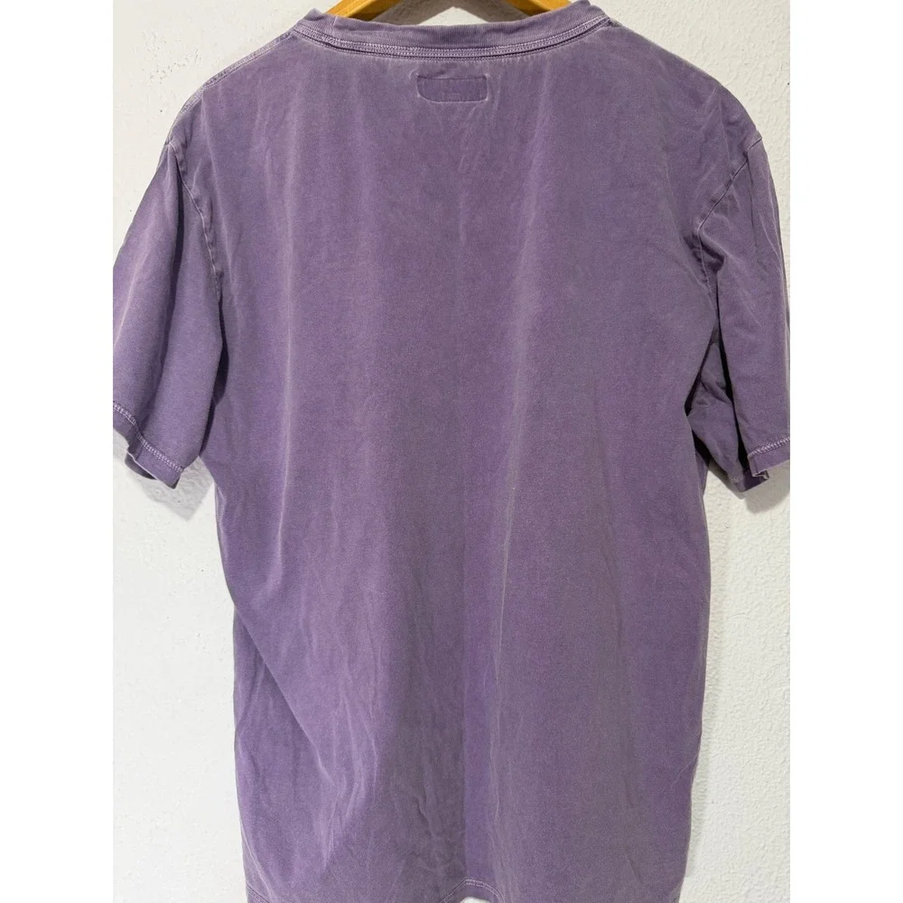 Guess Jeans T-Shirt Purple Triangle L Streetwear Minimalist Y2K  Style Oversized - Picture 6 of 7